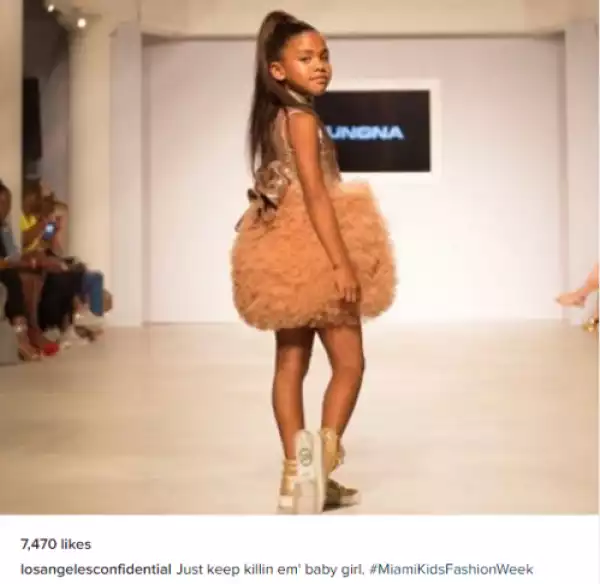 Rapper The Game shares photo of his daughter on the runway